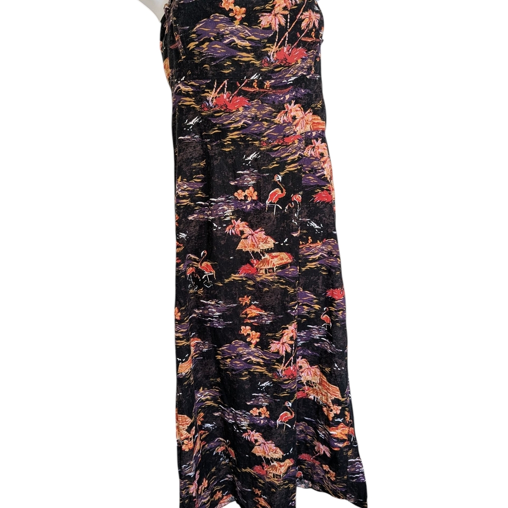 Free People Strapless Tropical Island Black Floral Dress - Picture 8 of 13
